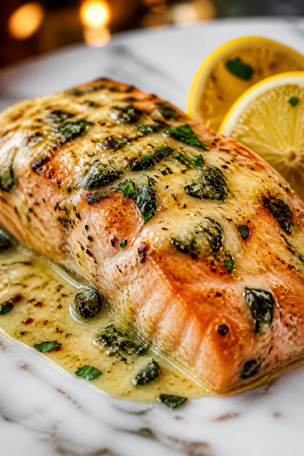 Creamy Garlic Salmon Made Easy in the Air Fryer