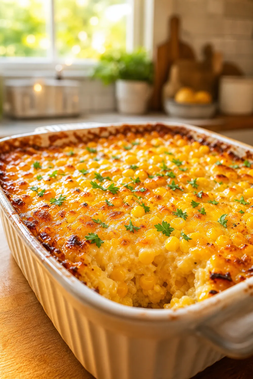 Creamy Cheesy Baked Corn with Fresh Kernels and a Homemade Touch