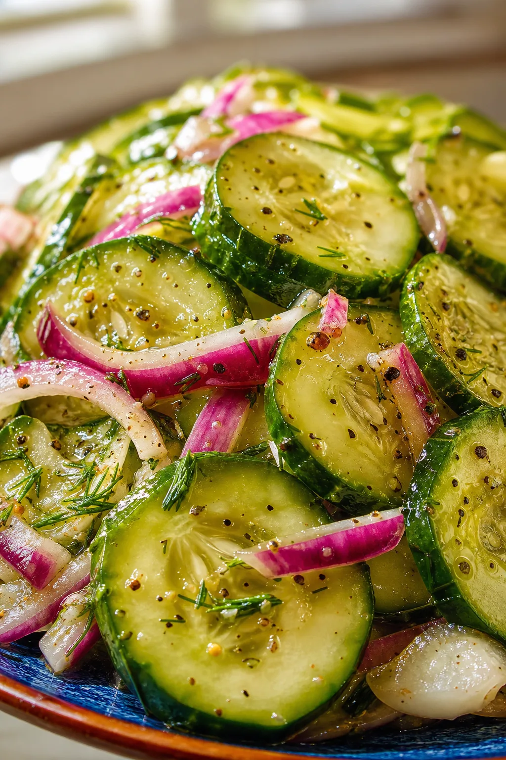 Classic Tangy Cucumber and Onion Pickle Side Dish