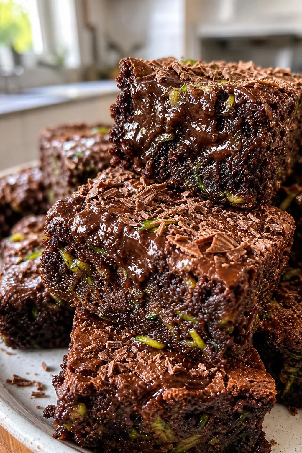 Moist and Guilt-Free Zucchini Brownies with No Added Sugar