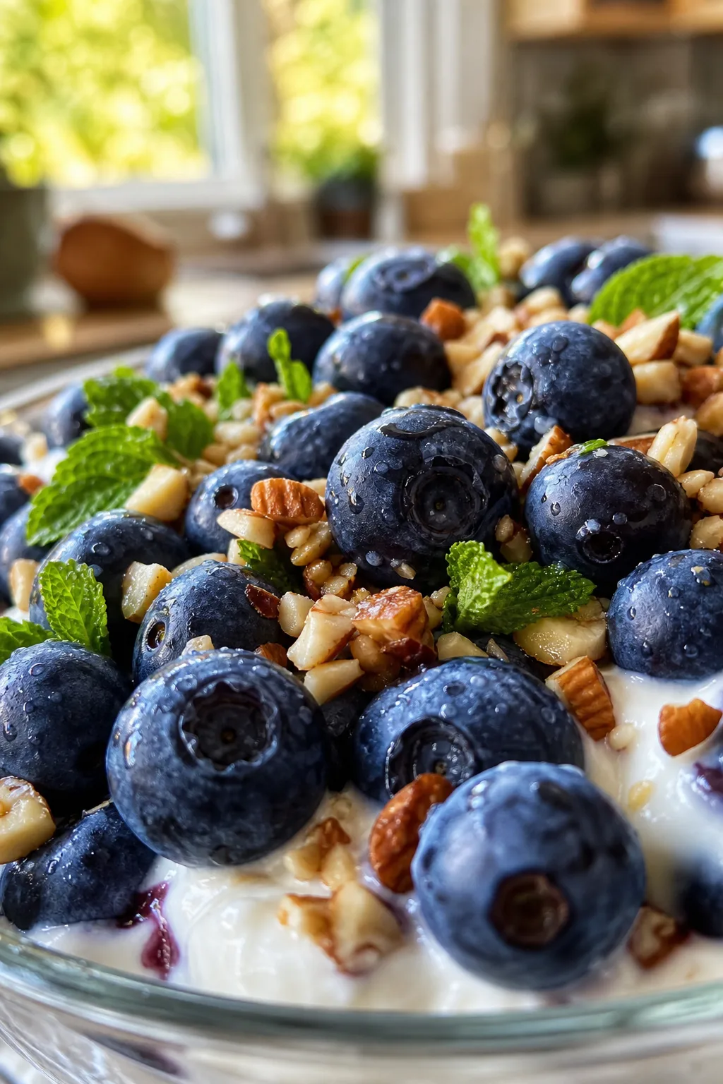 Fresh Blueberry Yogurt Bowl: Naturally Sweet & Sugar-Free Treat